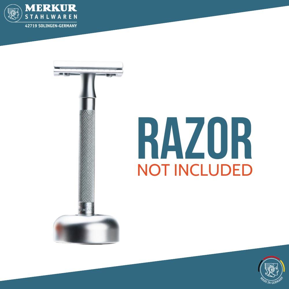 MERKUR MERKUR Razor Stand 4006 in Matt Chrome | Made in Germany | Fits MERKUR Models 15, 33, 23, 24, 25, 34, 37