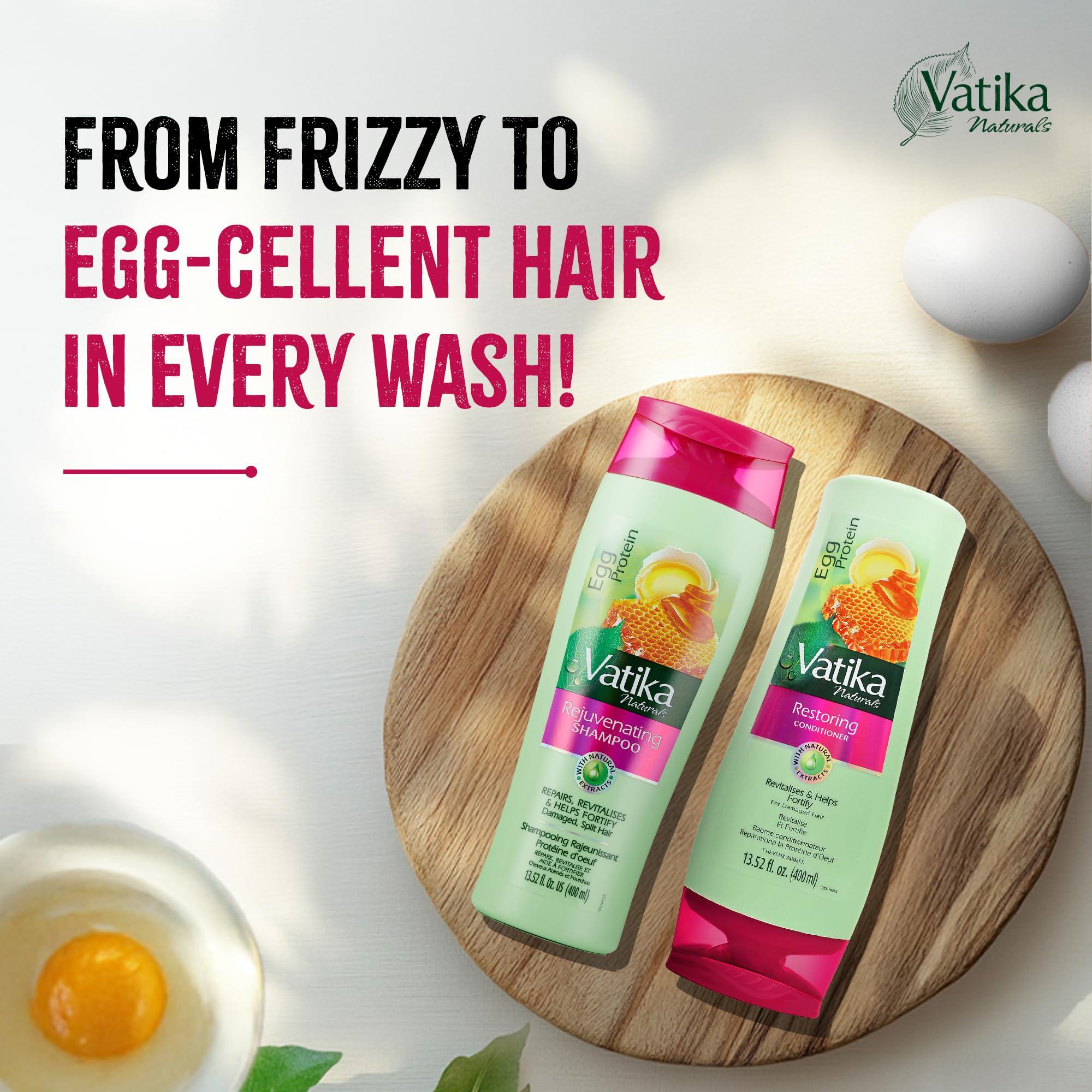 Vatika Naturals Dabur Vatika Naturals Shampoo and Conditioner Set (Egg Protein)