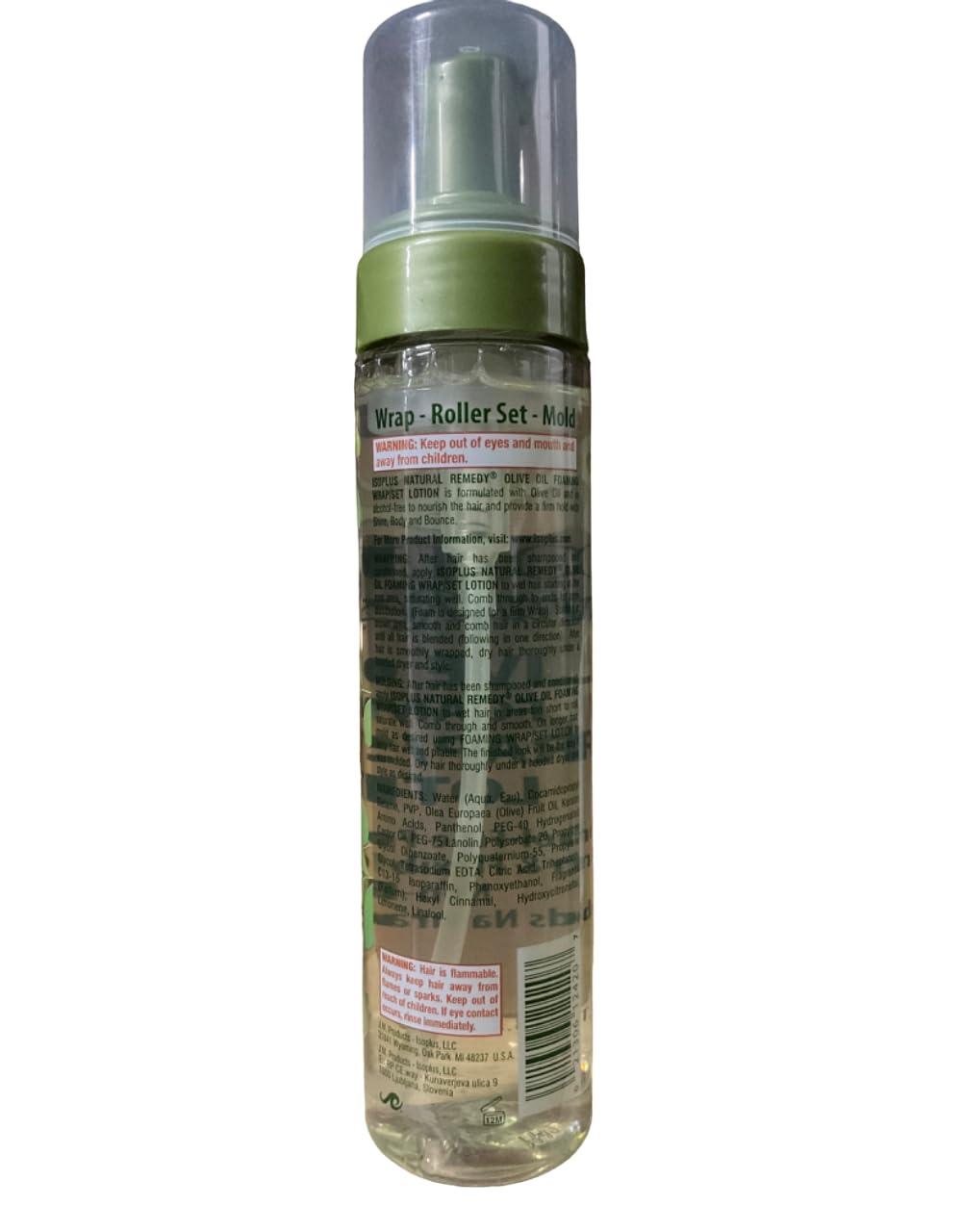 Isoplus Isoplus Natural Remedy Olive Oil Foaming Wrap/Set Lotion 8.5 Ounce