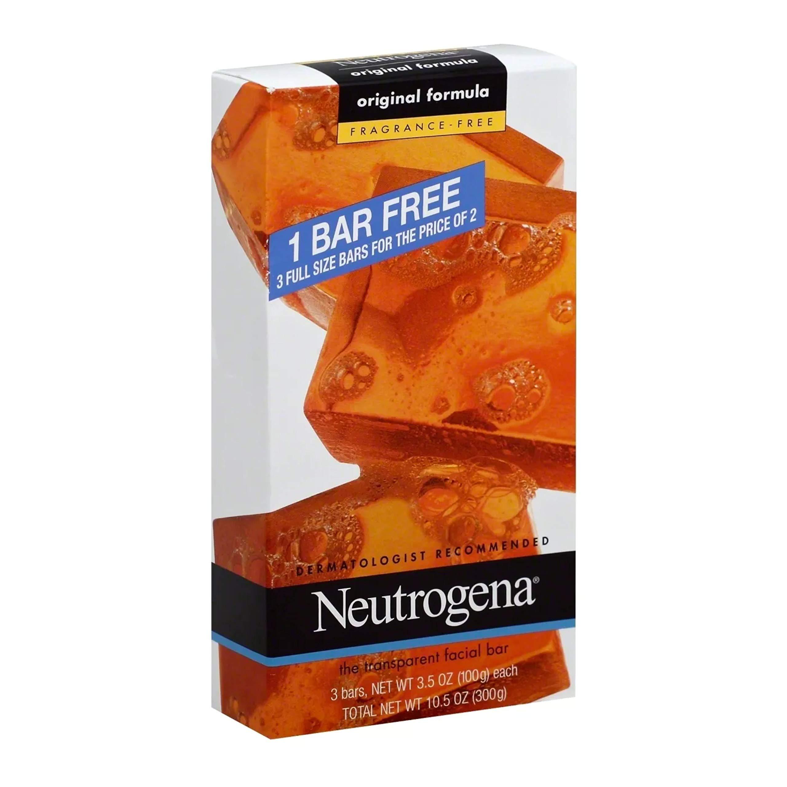 Neutrogena Neutrogena Transparent Facial Bar Unscented Pack, (Pack of 6)