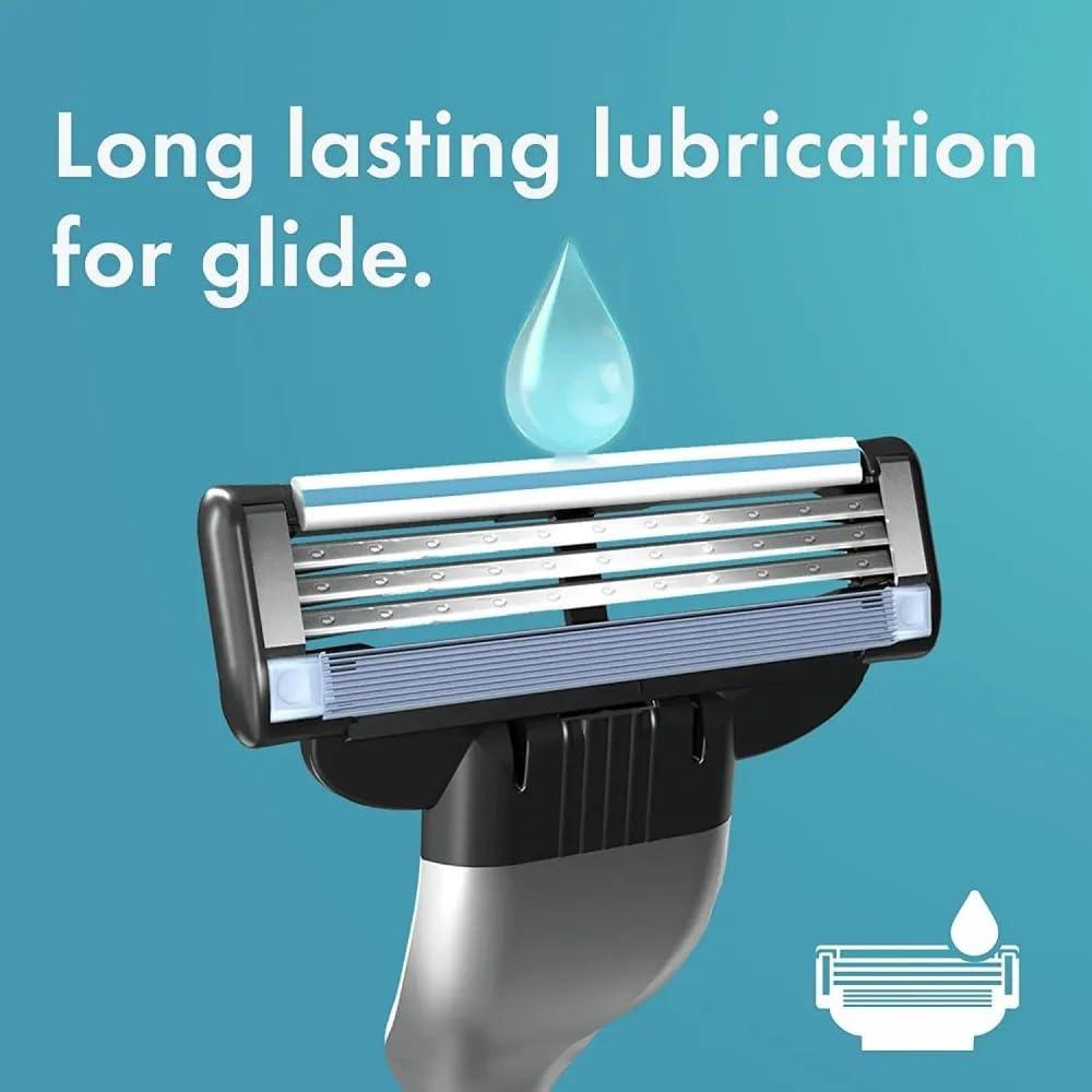 Gillette MACH 3 - Handle w/1 Cartridge & Turbo REFILLABLE Razor