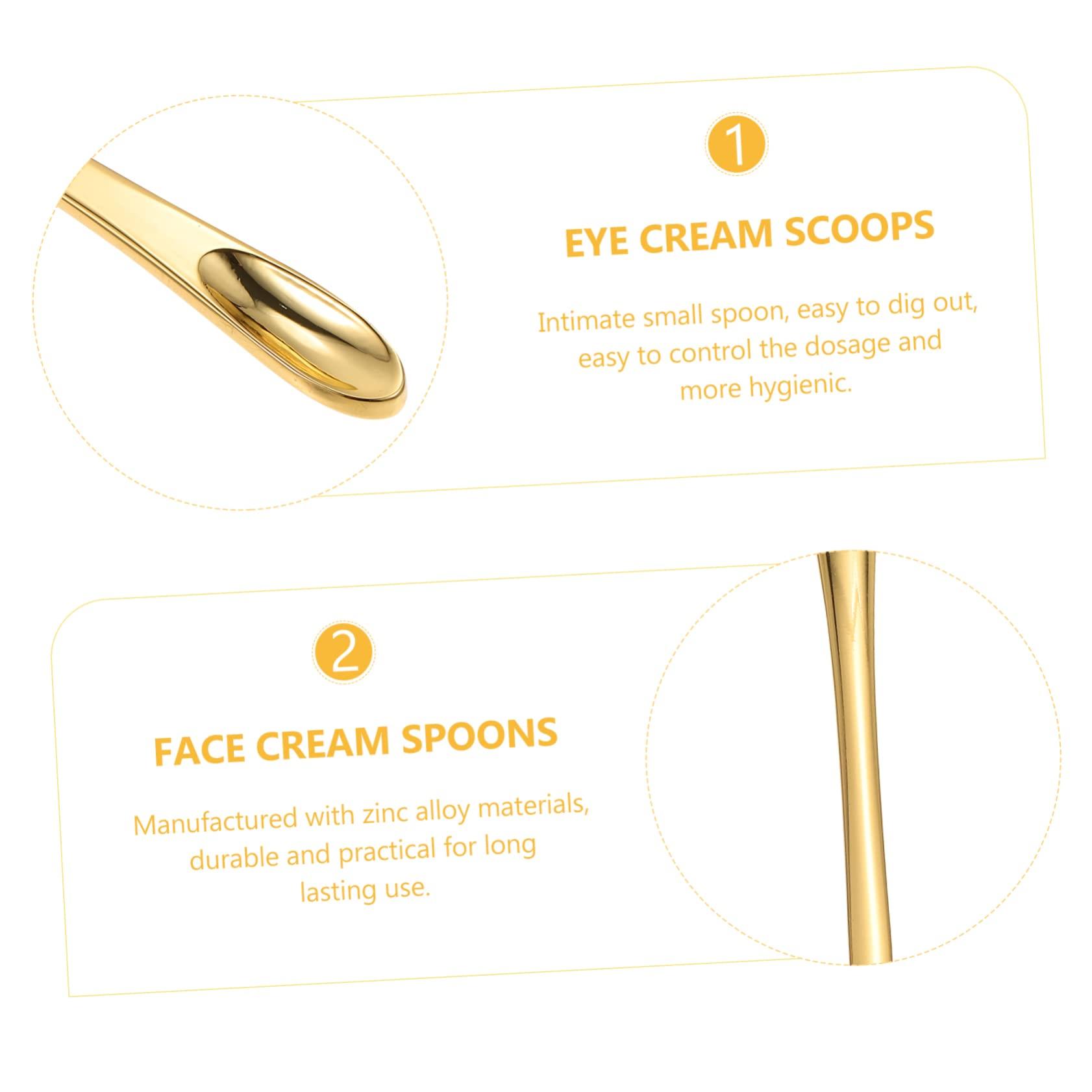 Angoily 15 Pcs Face Cream Scoop Eye Cream Scoops Makeup Dig Scoops Makeup Pick Spoons Face Cream Spoons Eye Cream Pick Sticks Mini Makeup Spoons Salon Eye Cream Spoons Makeup Cream Spoons