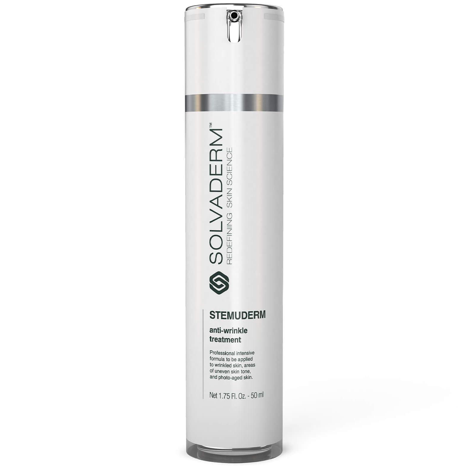 Solvaderm Stemuderm Face & Eye Cream Anti Aging Daily Moisturizer for Fine Lines and Wrinkles | Increase skins Natural Production of Collagen and Elastin with Organic Plant Based Stemcells