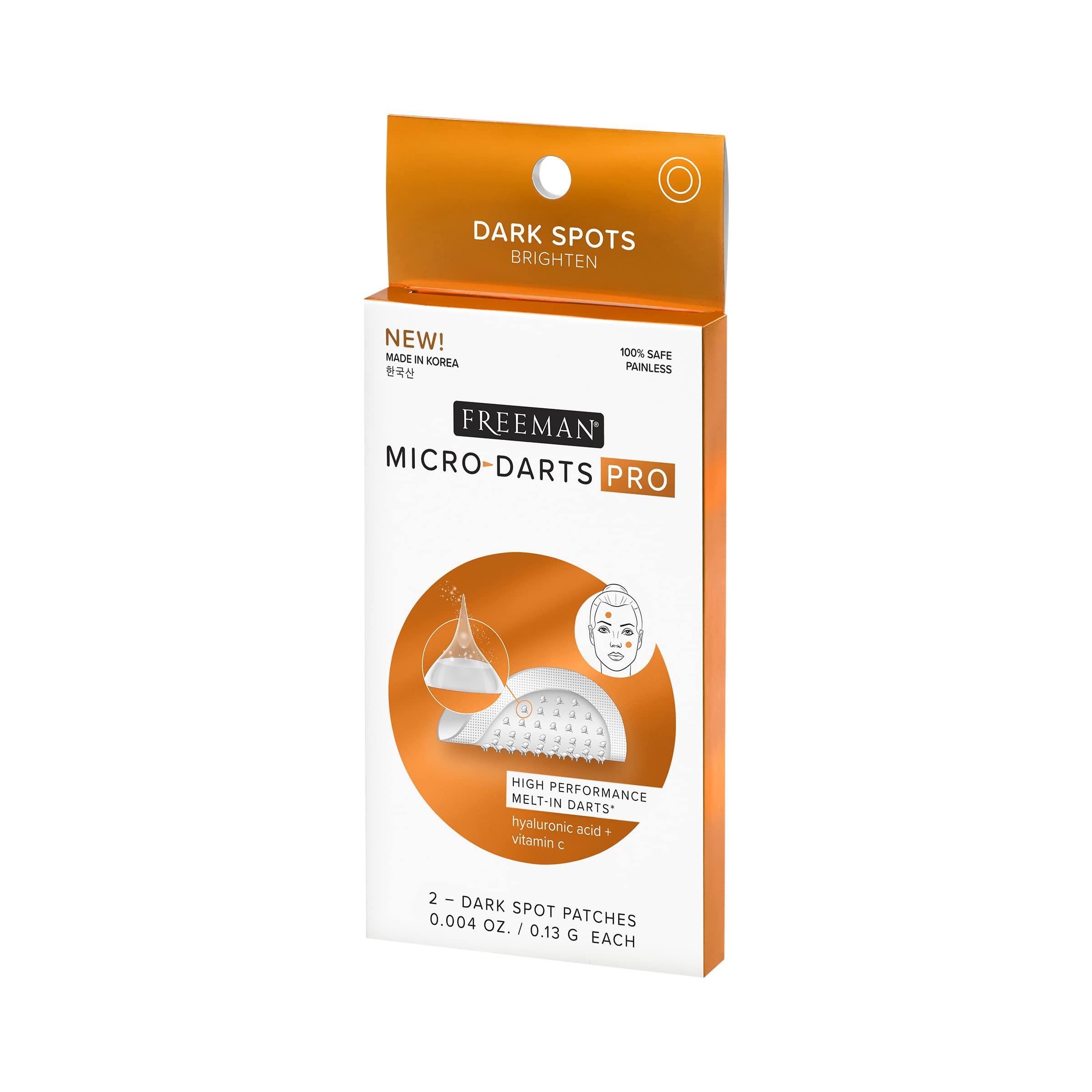 Freeman Freeman Micro-Darts Pro - Dark Spot Patches, Post Pimple Brightening Skincare Patch, Hydrating & Brightening, Vitamin C, Invisible & Non-Invasive Skin Treatment, Get Glowing Skin, 1 Count