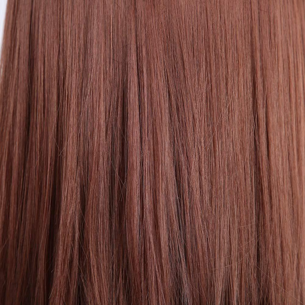 NinthAvenue Basics Practice Hair Mannequin Head, Salon Training Head Mannequin with Look and Feel High Temperature Hairdressing Practice Tools for Hair Styling Practice (plastic 4)