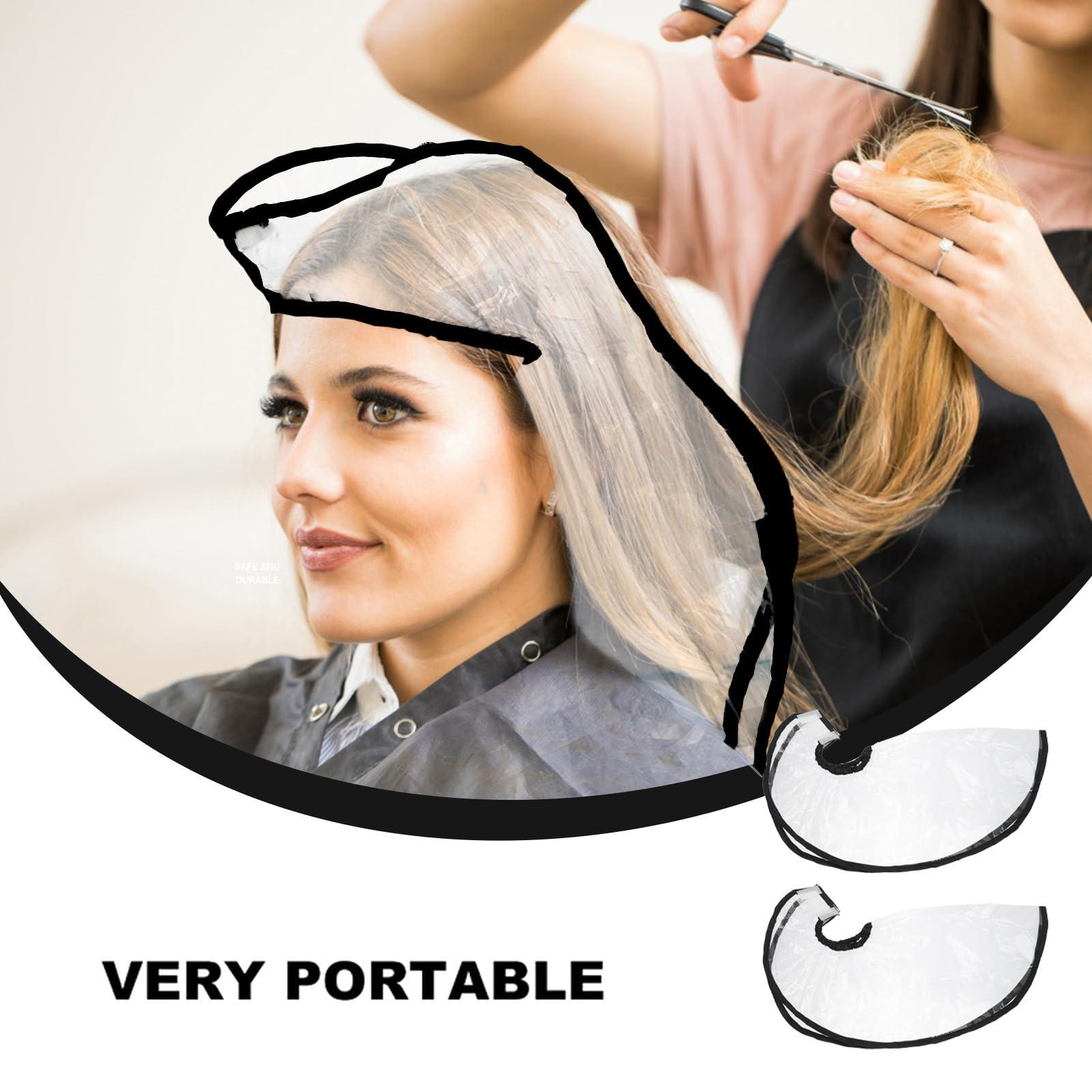 HEALLILY HEALLILY 2pcs Hair Shampoo Funnel Hair Washing Funnel Apron Hair Dye Cape Rinse Shampoo Washing Tool for Upright Position Washing Elderly Home Salon Black