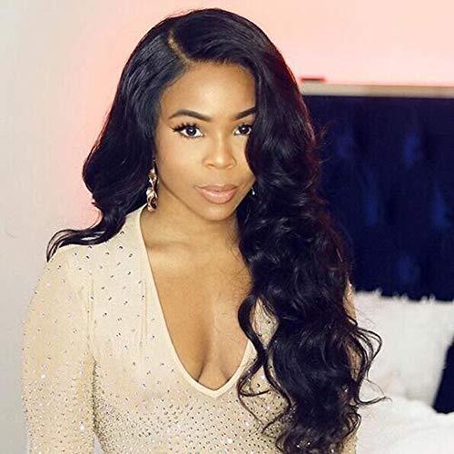 Khayiyyah Hair 130 Density Natural Color Glueless Lace Front wigs human hair with baby Hair Brazilian Body Wave human hair wigs for black Women (20 inch, lace front wig)
