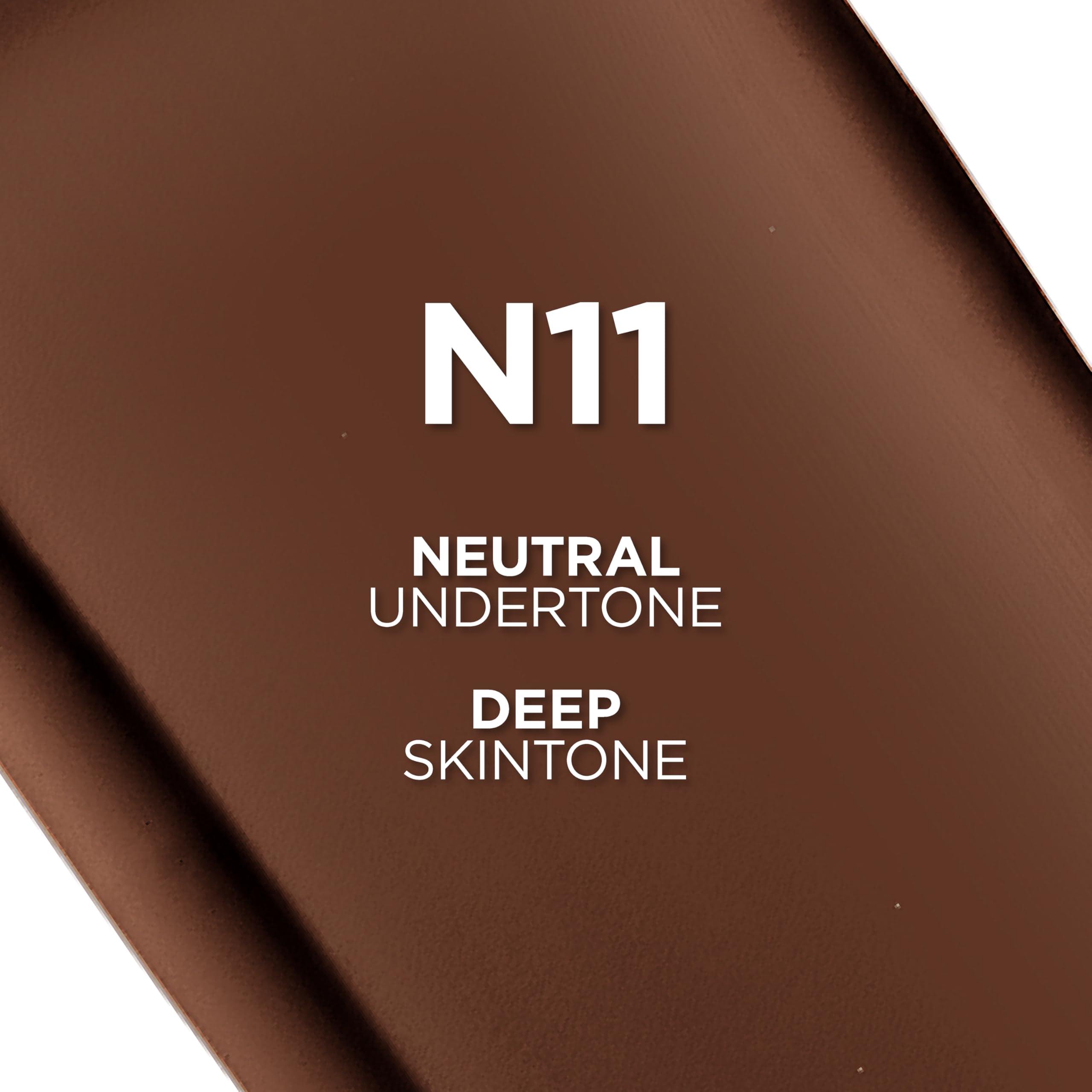 L’Oréal Paris L\'Oreal Paris True Match Super-Blendable Foundation, Medium Coverage Liquid Foundation Makeup, N11, Deep, 1 Fl Oz