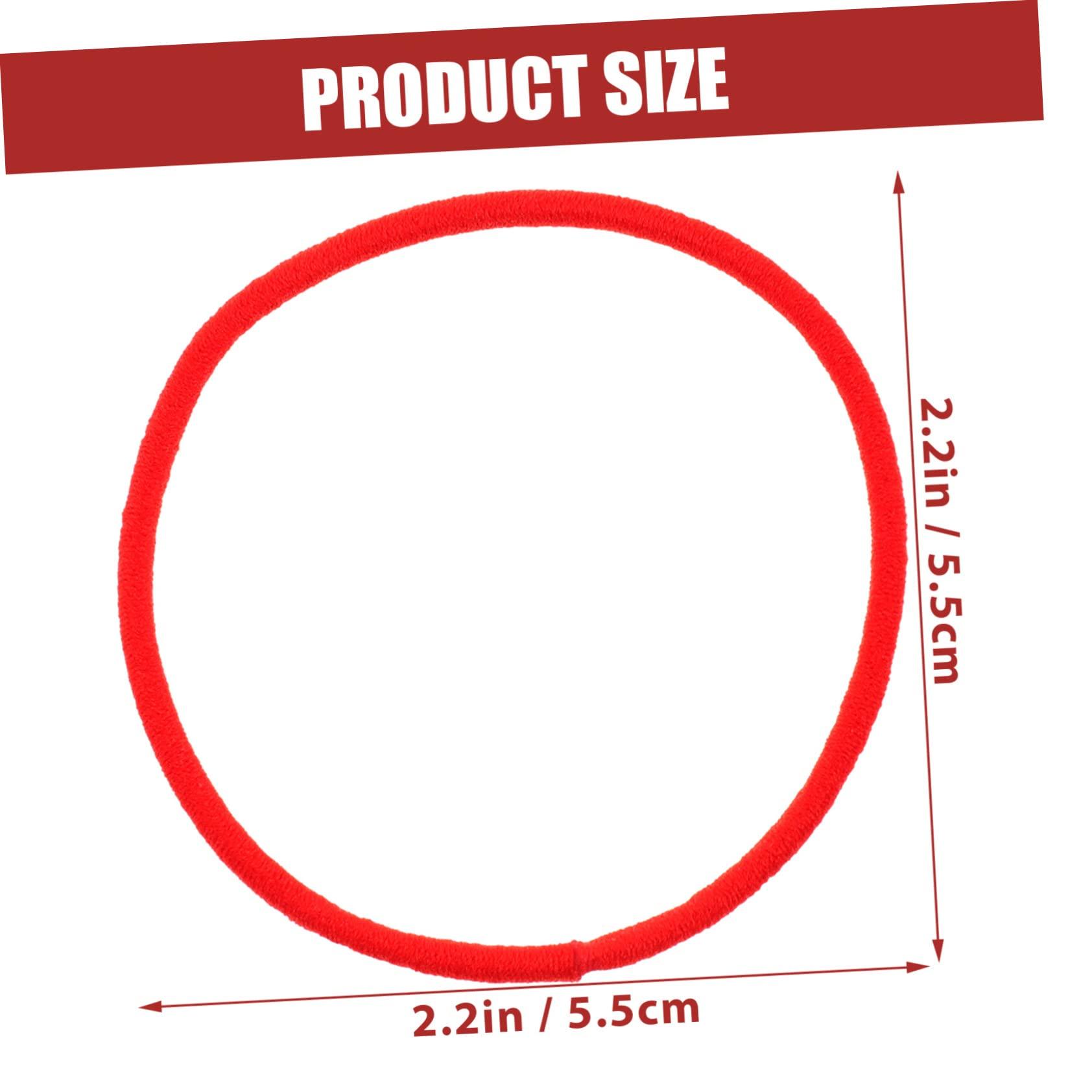 BELLIFFY BELLIFFY 100pcs Thin Hair Band Hair Bands Red Ponytail Holders Soft Ponytail Holders Bulk Hair Ties Mini Hair Ties Soft Elastic Bands Elastic Hair Rope Hair Coils Red Hair Bobbles Nylon