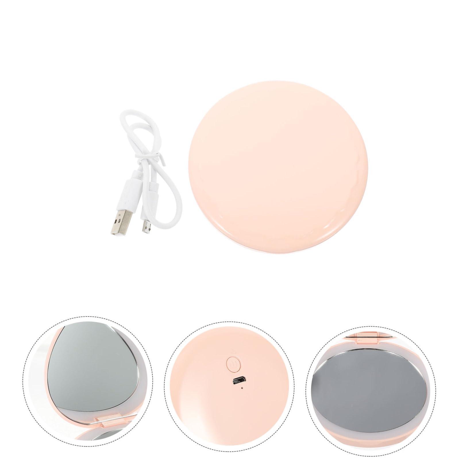 Gogogmee Gogogmee Rechargeable LED Makeup Mirror Foldable Compact Travel Mirror for Women Lighted Cosmetic Mirror for Touch Ups and On The