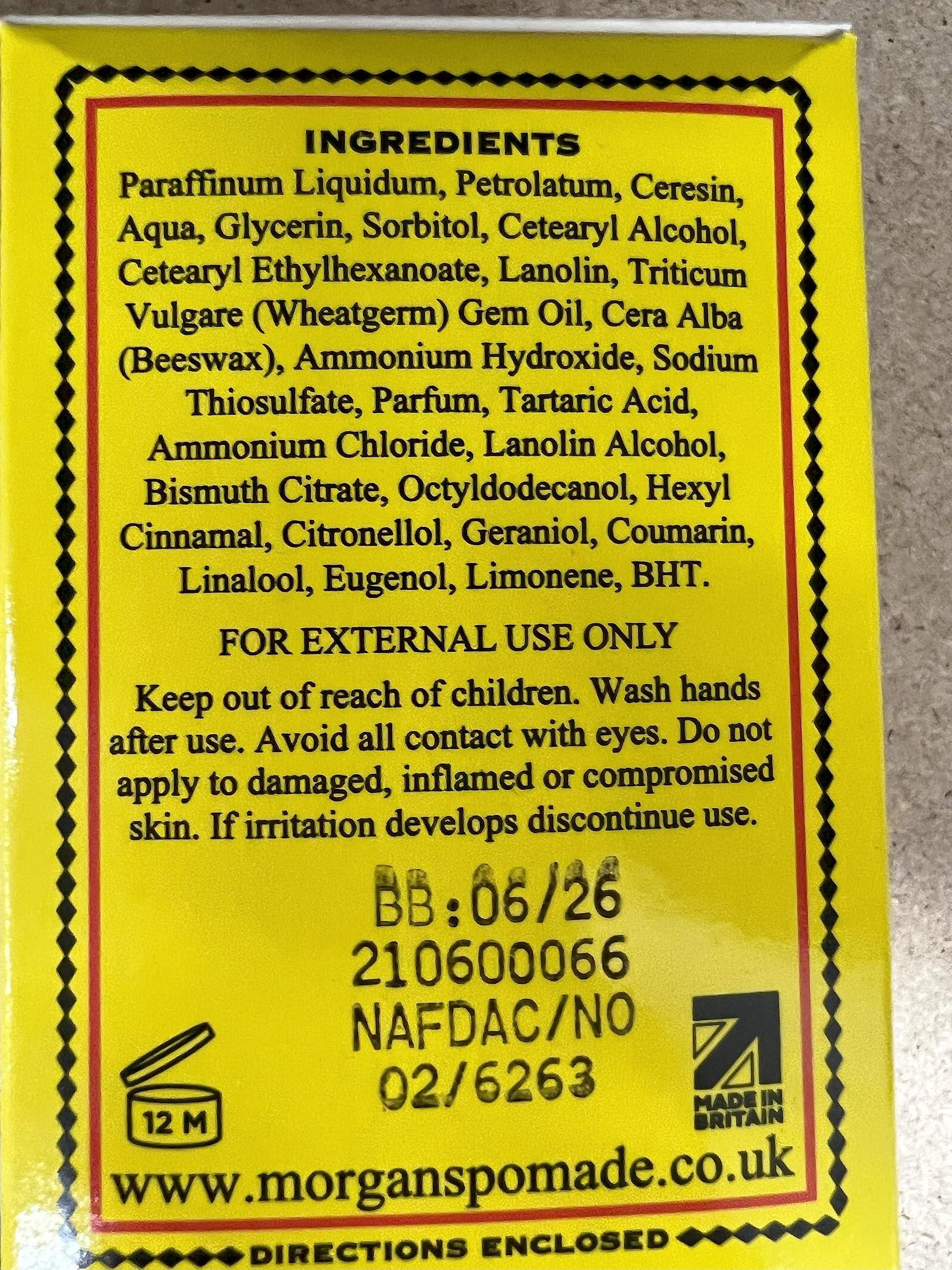 Morgans MORGAN'S POMADE "The Original" Simply takes the grey away! 3.53 oz (100 g) - 2PACK