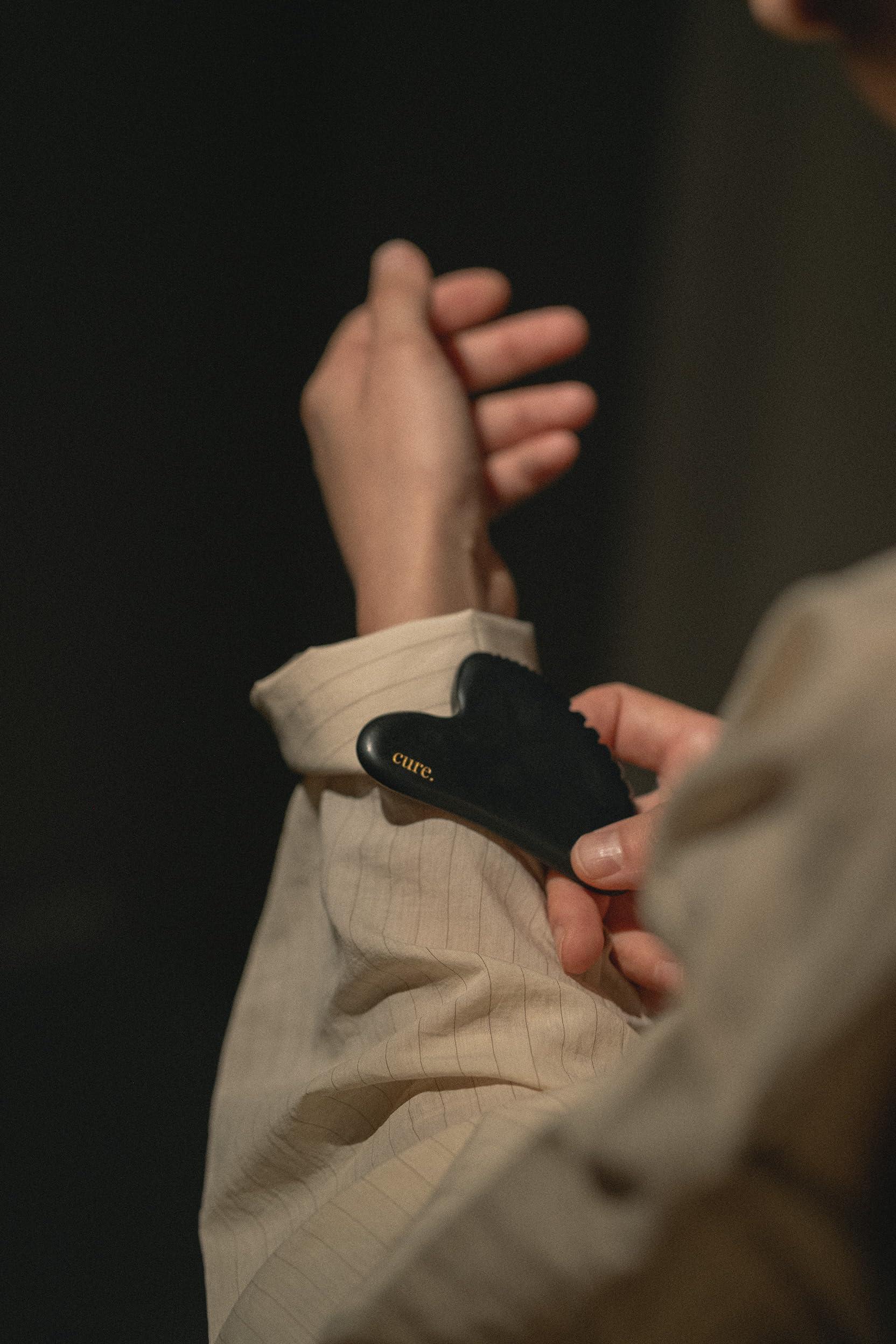 cure. CURE. Premium Natural Bian Stone Gua Sha for Body & Bian Heart Gua Sha for Face