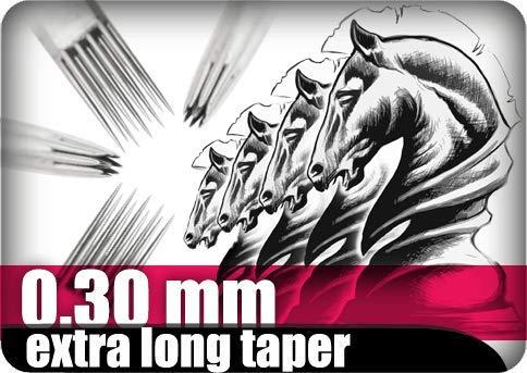 Kwadron Kwadron Tattoo Needles Box of 50 - .35mm 9 Turbo Round Liner Long Taper