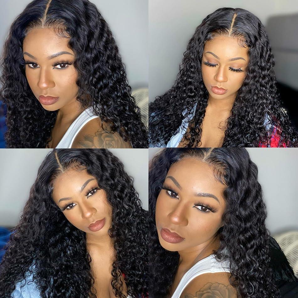SINGLE BEST SINGLE BEST Human Hair Bundles Water Wave 30 Inch, Premium Deep Wave Bundles Human Hair 1 Bundle, Unprocessed Brazilian Virgin Curly Wet and Wavy Human Hair Bundles, Weave Bundles Natural Color