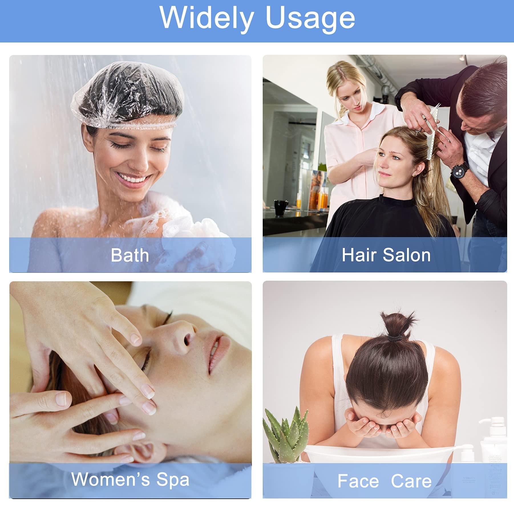 Ceizioes 150 PCS Upgrade Disposable Shower Caps. Ceizioes Waterproof Hair Bath Caps. Thickening Shower Cap for Women Kids Girls. Hotel and Hair Salon. Travel Spa. Home Use Beauty Salon