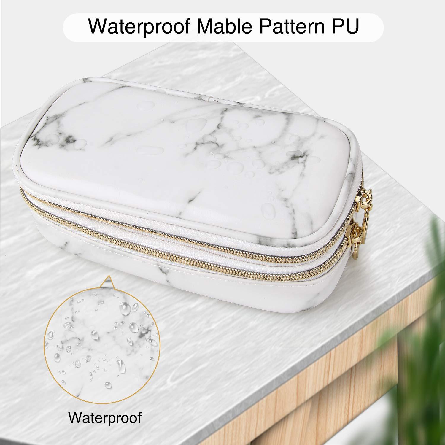 MONSTINA MONSTINA Makeup Bag for Women,Pouch Bag,Makeup Brush Bags Travel Kit Organizer Cosmetic Bag (cwhite)