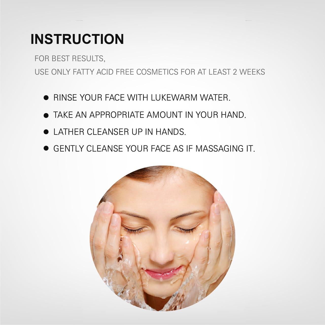 La Theorie La Theorie Cleanser Clearing Gel for troubled skin with fungal and small bumps (Fatty acid Free, 7.10 Fl Oz)