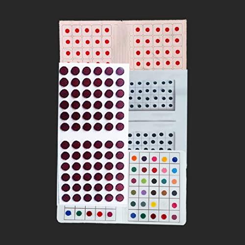 SANGAM SANGAM Bindi Multi Pack Indian Puja Items Bindi for Women Indian Tika Jewellery Daily Use Mix Size Forehead Tilak Hindu Bindi Round Tattoo Sticker Indian Dots Wedding Tikka