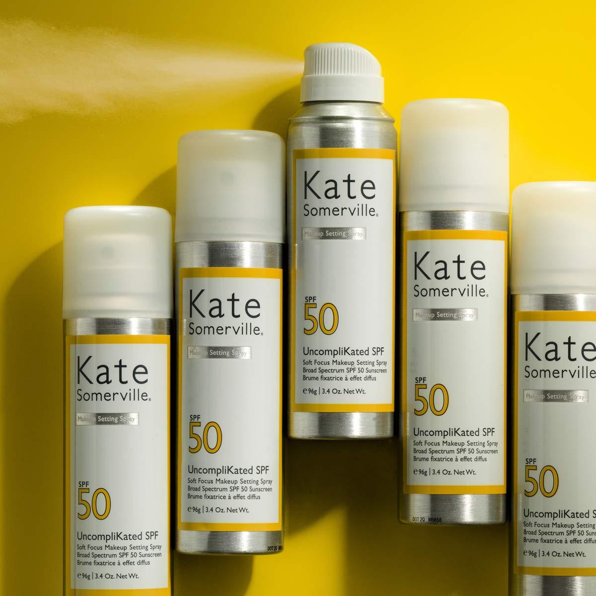 Kate Somerville Kate Somerville UncompliKated SPF SPF 50 Face Sunscreen and Soft Focus Makeup Setting Spray Daily Use Skin Care with Matte Finish, 3.4 Fl Oz