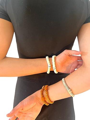 Bonvey BONVEY The Skinny Scrunchie LIGHTEST BLONDE 100% Pure Mulberry Silk, GRADE 6A Elastic Scrunchies (Set of 4)