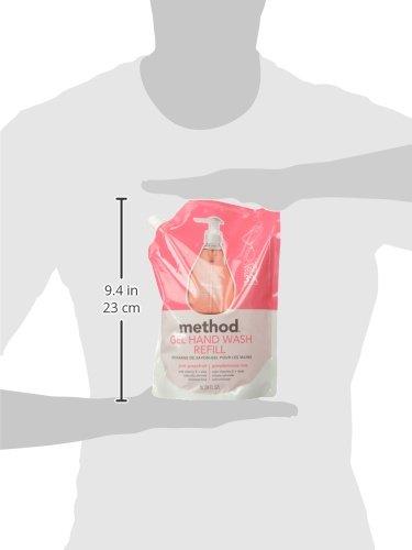 Method Method Gel Hand Soap Refill, Pink Grapefruit, 34 oz, 1 pack, Packaging May Vary