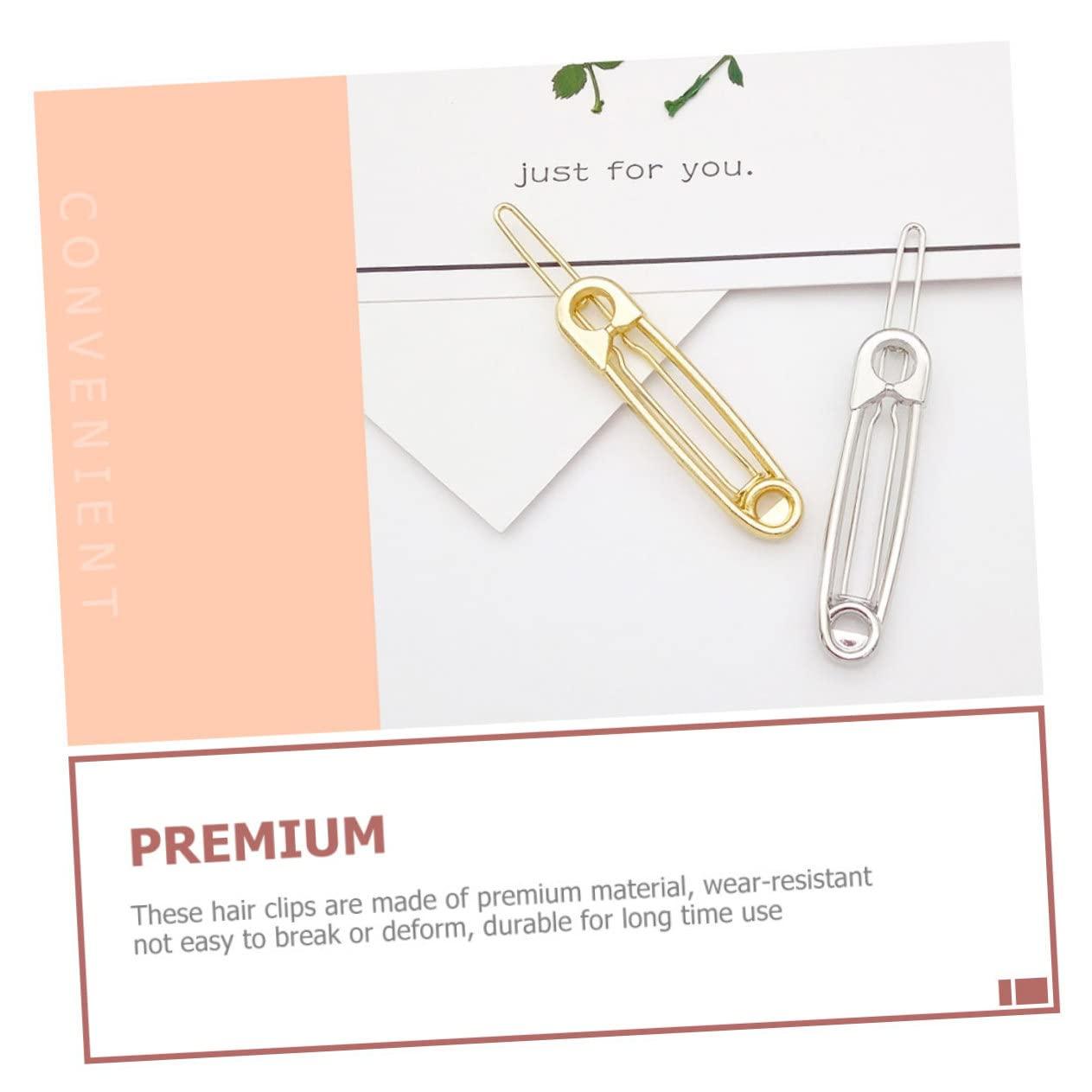 Beatifufu 12pcs Pin Hairpin Safety Pin Hair Clamp Hair Clips for Women Hair Clips for Girls Woman Hair Clips Safety Pin Hair Clip Pin Hair Barrettes Hair Accessories for Women Hair Pin