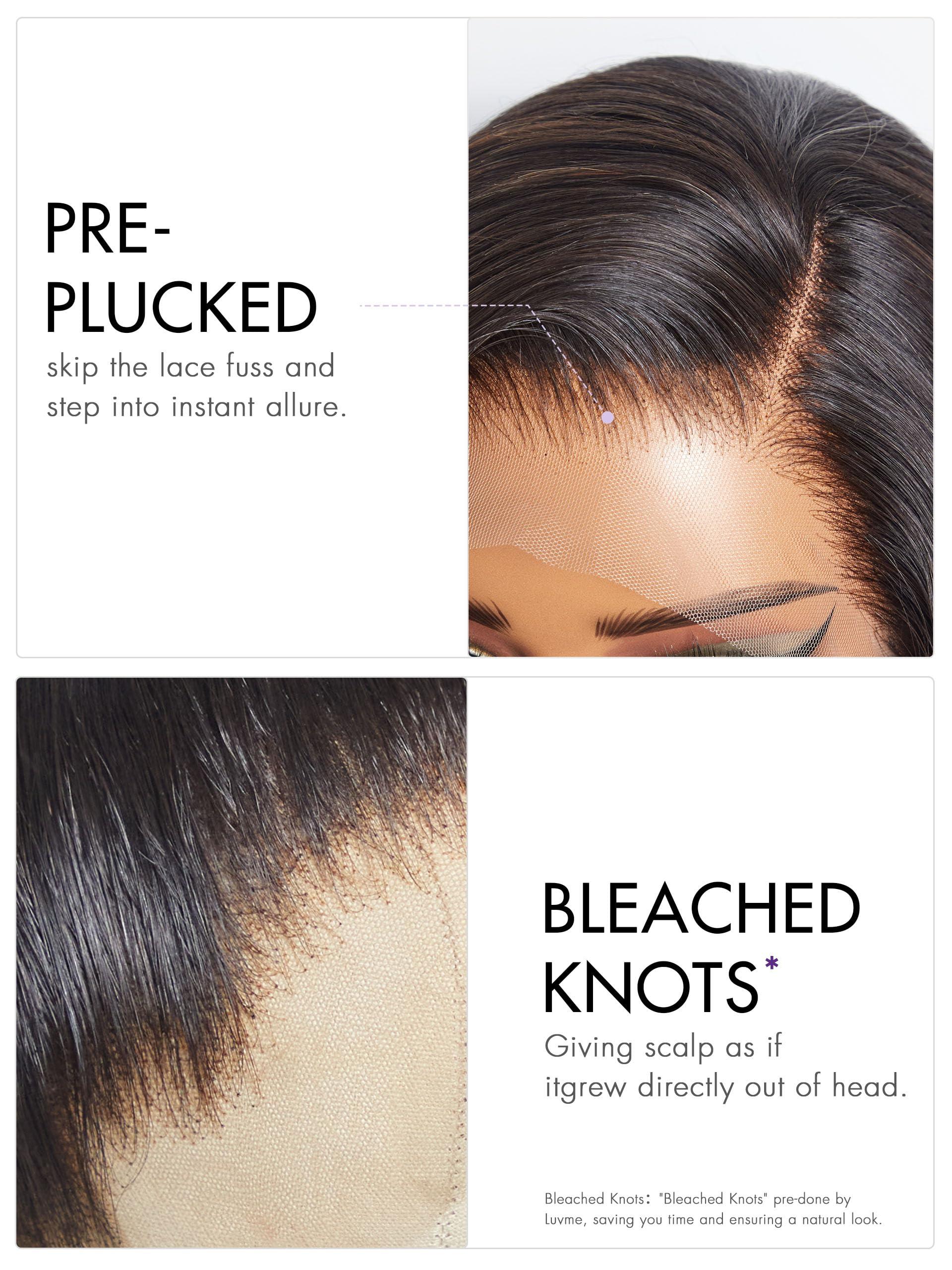 LUVME HAIR LUVME HAIR 18\'\' Loose Body Wave 360 Lace Frontal Wigs Human Hair Lace Glueless Human Hair Wig Pre Plucked Long Black Body Wave Wig