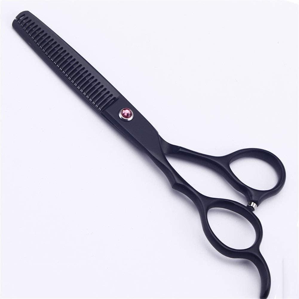 RomildaYuan Hairdressing Scissors Left Handed Series Professional Barber Scissors Salon Stylist Shears Sharp and Precise Cut for Left-Handed Hairdresser Cutting Scissor 6.0 Inches Black