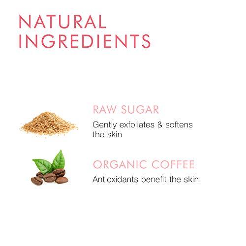 Beauty For Real Beauty For Real (Total) Body Revival - Exfoliating Coffee Body Scrub - Softens Skin - With Raw Sugar & Organic Coffee - Light Scent of Sugar, Guava & Nectarine - Made in the USA - 6.0 oz