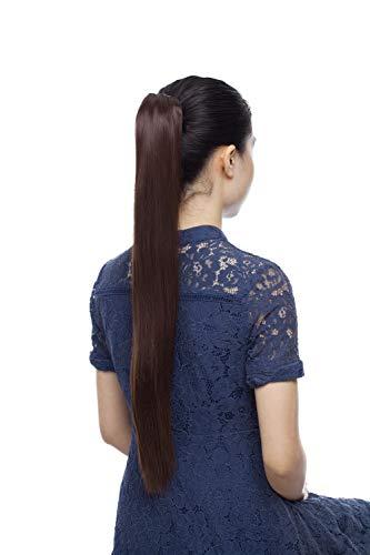 S-noilite S-noilite Clip In Ponytail Hair Extensions Claw Clip In Ponytail Extention Hairpiece Long Straight Jaw Clip In Ponytail for Women Synthetic Fiber Hair 21 Inch Medium Brown