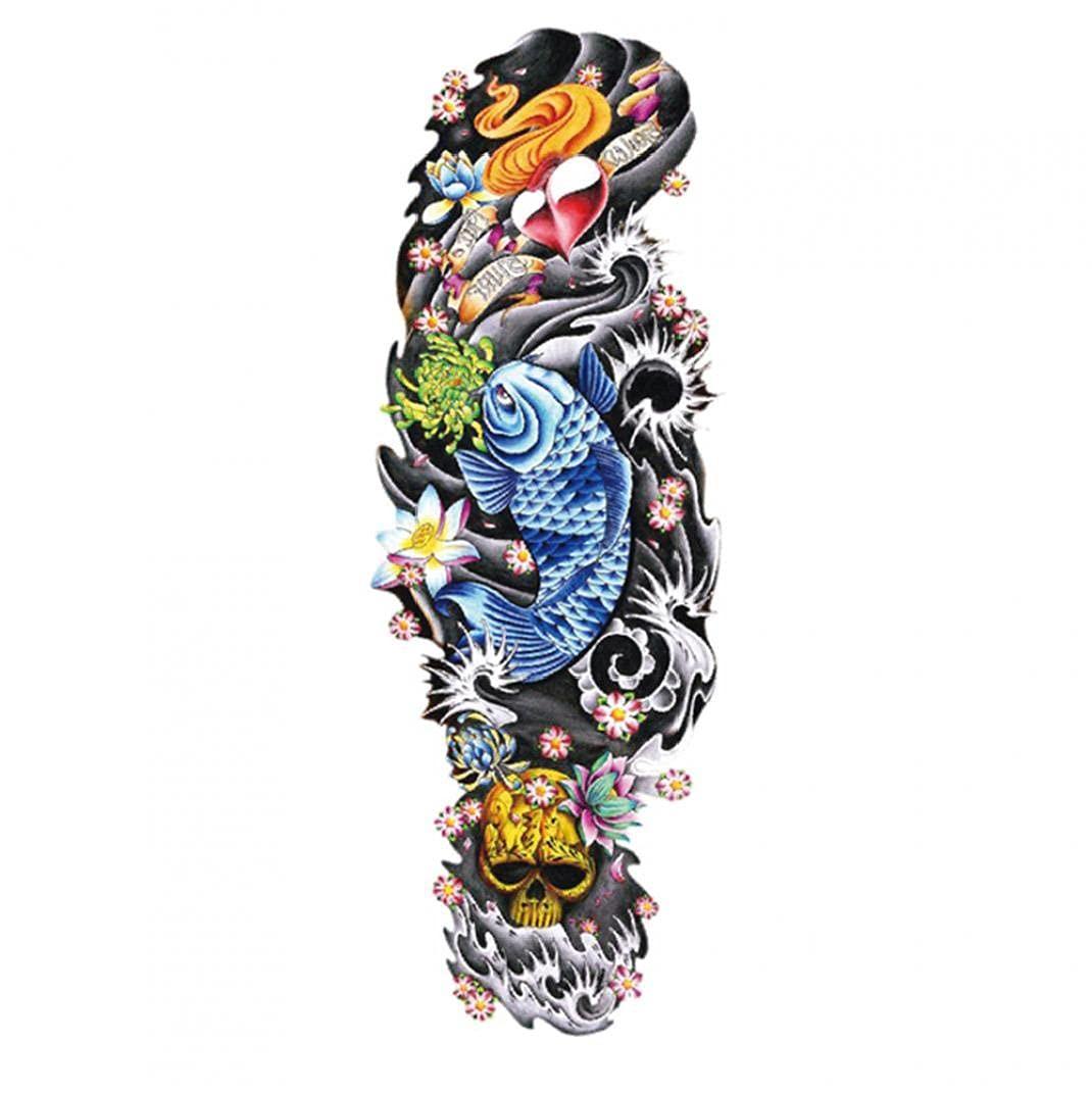 Froiny Temporary Tattoos Full Arm Waterproof Fake Hand Tattoo Sticker Men Women Art Body Tattoo
