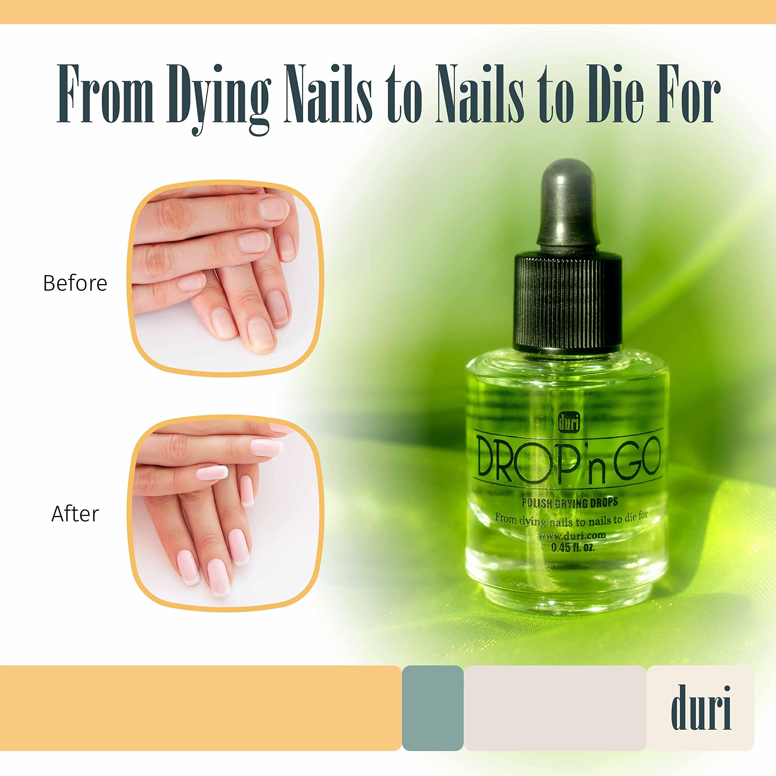duri Duri Cosmetics, Drop\'n Go Quick Dry Nail Drops (Drop\'n Go (Pack of 3)