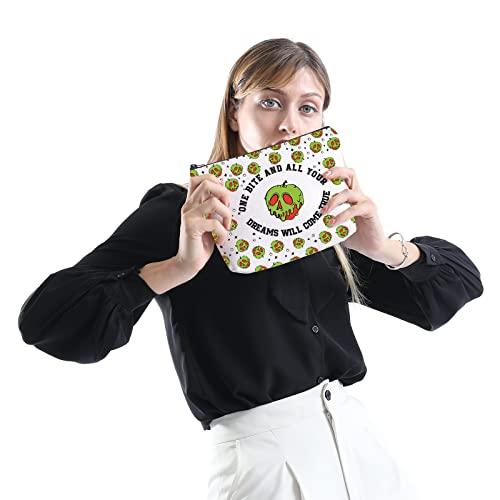 XYANFA XYANFA Poisoned Apple Makeup Pouch Bag Poison Apple Cartoon Movie Gift Poison Villains Inspired Gift Villains Fan gift (dreams will come true)