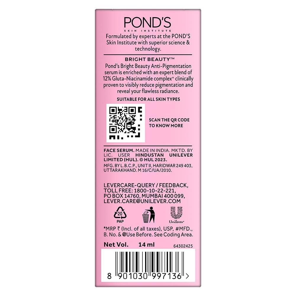 Pond\'s Pond\'s Bright Beauty Serum with 12% Gluta-Niacinamide Complex, 14ml