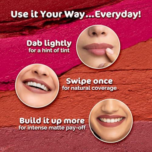 MAMAEARTH Mamaearth Moisture Matte Lipstick (05 - Espresso Brown)| Infused with Vitamin E | 12-Hour Long Stay & 8-Hour Moisture Lock | Cruelty-Free & Smudge-Proof | 0.07 Oz (2g)