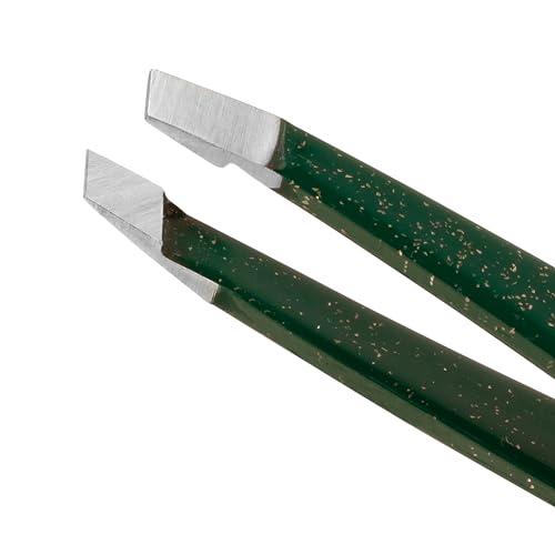 Tweezerman Tweezerman Enchanted Garden Mini Slant Tweezer with Case - Eyebrow Tweezers for Women and Men