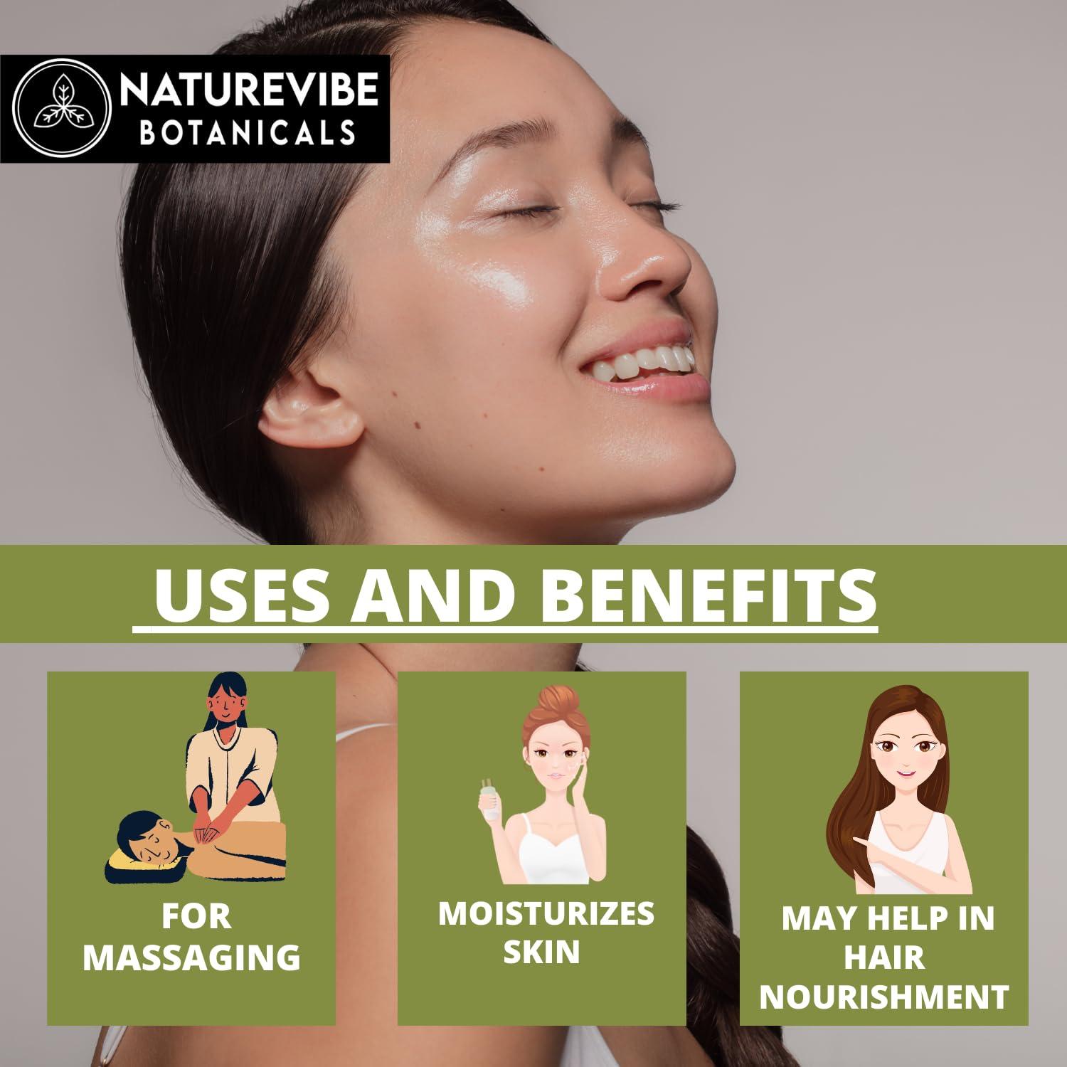 Naturevibe Botanicals Naturevibe Botanicals Moringa Oil 32 Ounces | 100% Pure and Natural | Great for Skin Care and Hair Care