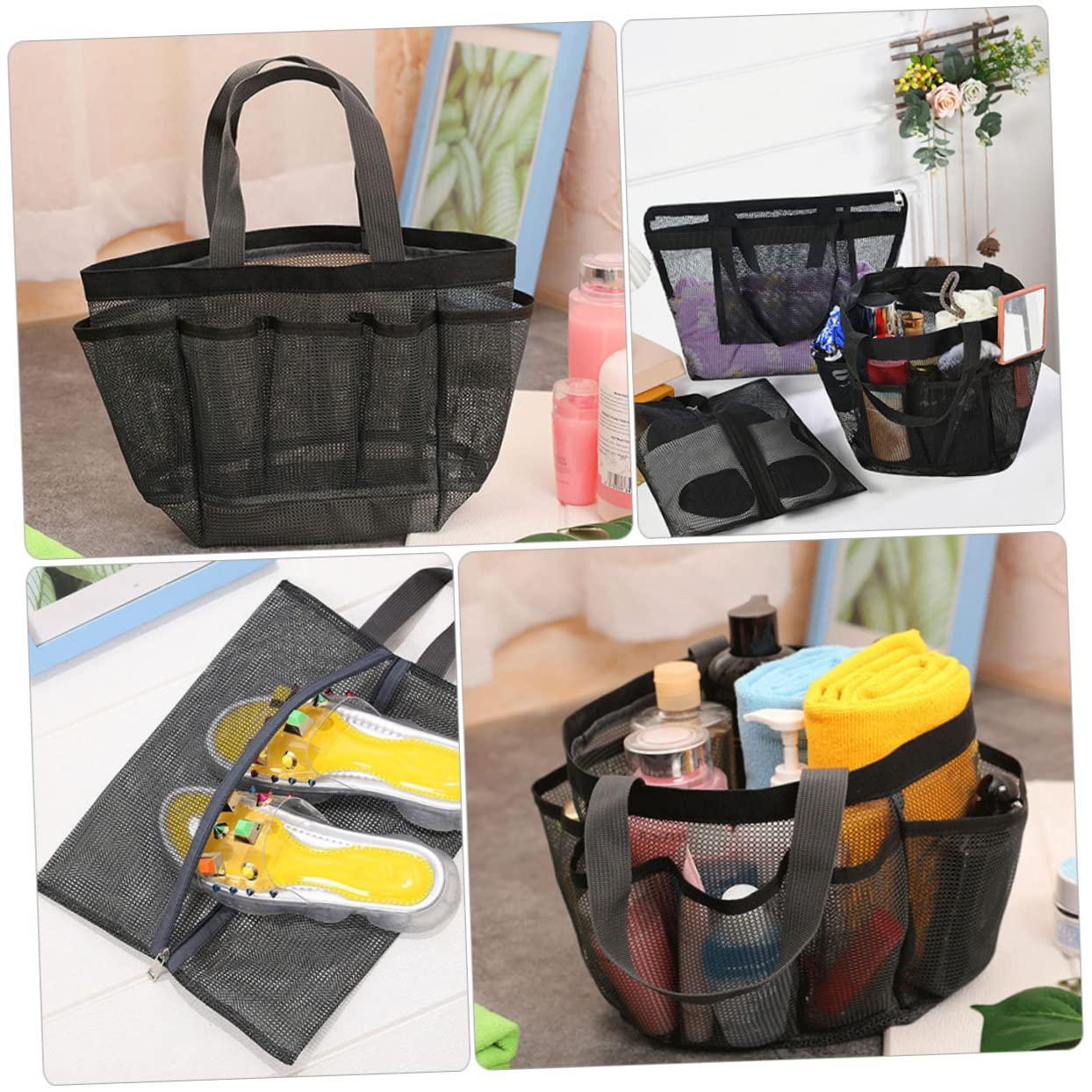 BIUDECO BIUDECO 6 Pcs Bath Sauna Net Bag Makeup Bag Large Tote Bag for Women Large Tote Pool Bag Tote Purse for Women Kid Mesh Travel Organizer Bags Women Makeup Bag Polyester Handheld Child Toy