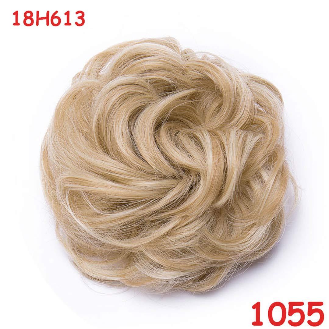 Aonmg Synthetic hair buns Hair Scrunchie s Hair Piece Wrap Ponytail Hair Tail Updo Fake Hair Bun Hair Piece 1055-thick