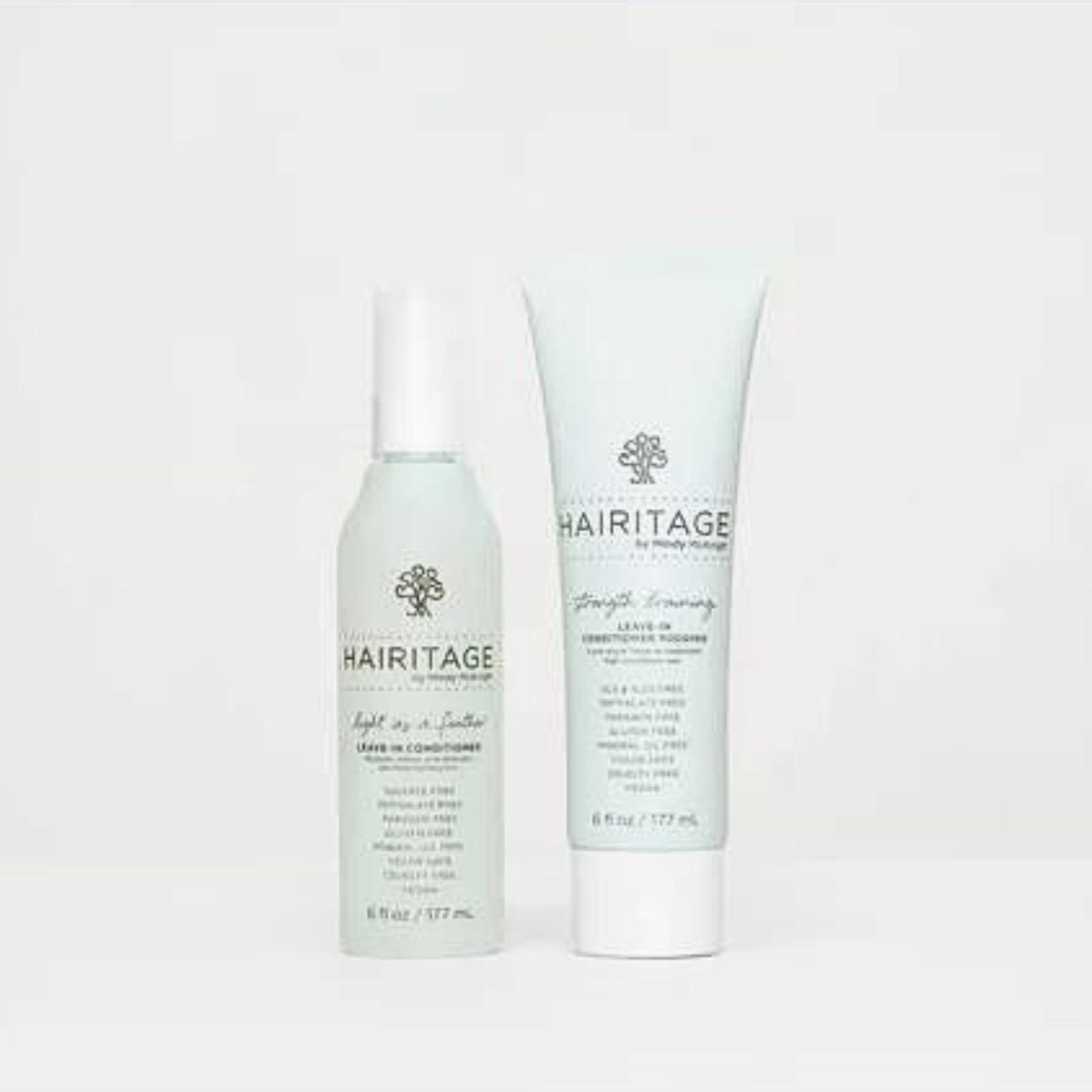 Hairitage Hairitage Leave-In Conditioner Pudding with Coconut Oil + Shea Butter - Softens + Detangles Hair - For Thick + Curly Hair - Rejuvinates + Restores Strands - Frizz Control