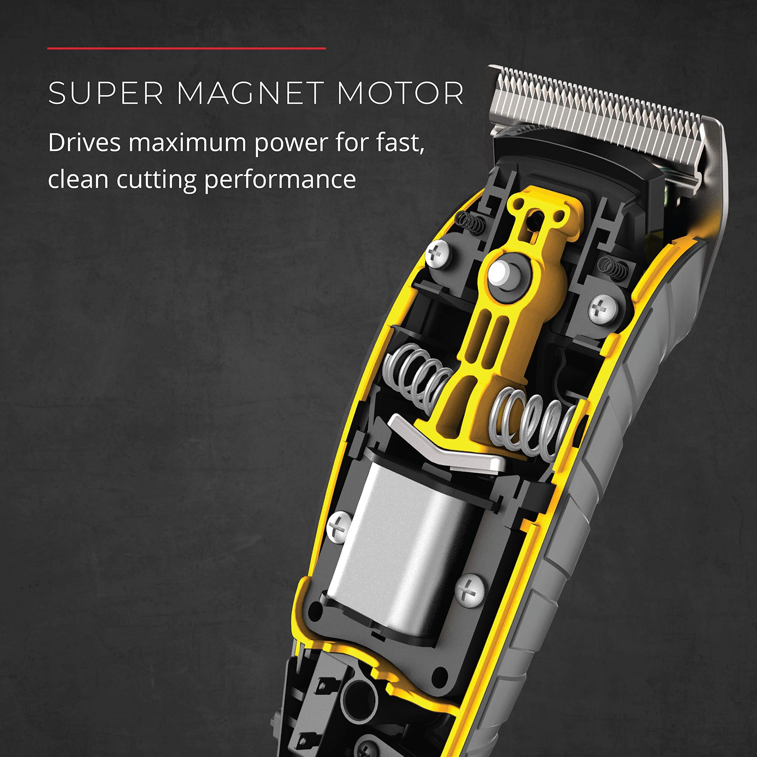 Remington Remington HC5855 Virtually Indestructible Haircut Kit & Beard Trimmer, Hair Clippers for Men (15 pieces) , Yellow