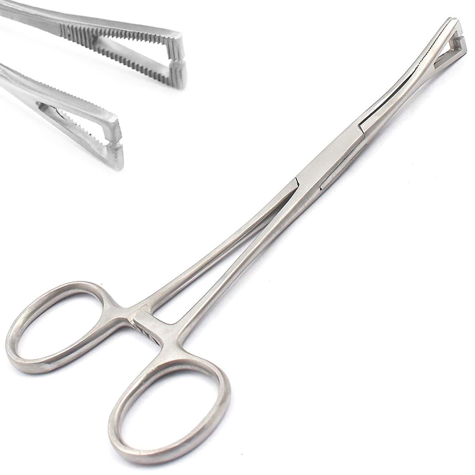 AAProTools AAProTools Body Piercing Slotted 6" Pennington Clamp Forceps Stainless Tongue Belly