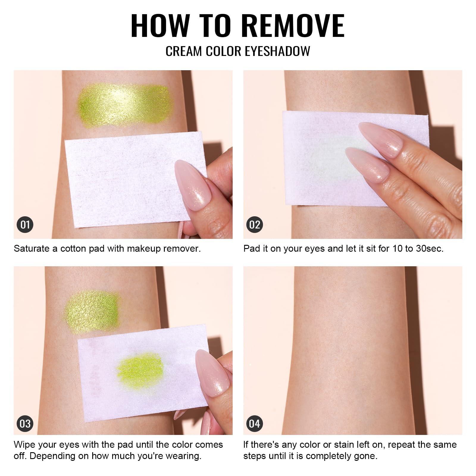 Oulac Oulac Pink Cream Eyeshadow also for Highlighter Large Capacity Highly Pigmented Eye Shadow Waterproof &Long Lasting with Moisturizing Formula, Shimmer Glitter Eye Makeup. 6g.(18)