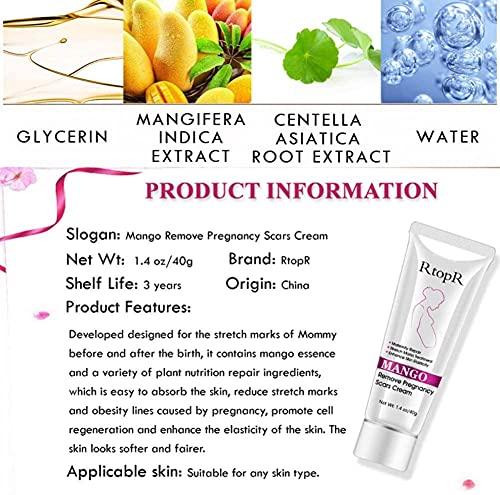 MQUPIN RtopR Mango Stretch Marks and Scar Cream -Stretch Marks and Scar Removal Cream for Pregnancy - Best Body Moisturizer-40g