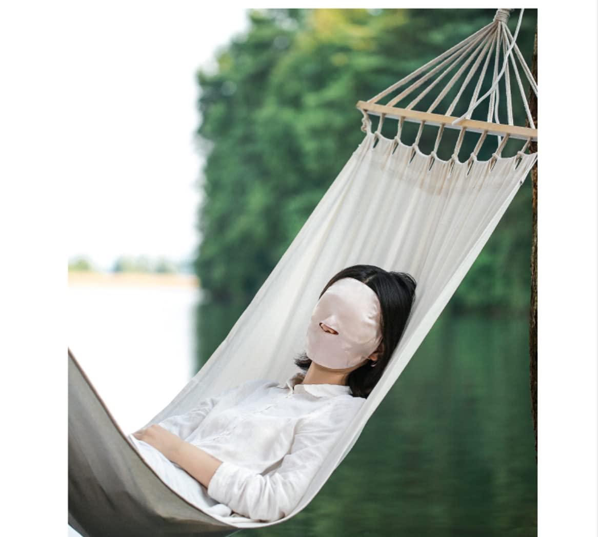 Speduckk 100% Silk Sleep Mask Modern Full Face Sleep Mask Soft Comfortable A Good Night’s Sleep Eye Mask with Adjustable Strap (Black)