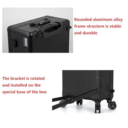 ROFBIHG Makeup Train Cases Beauty Cosmetics Rolling Case Professional, Makeup Trolley Beauty Case On Wheels, Storage Organiser Large Space Travelling Trolley Box, Large Capacity Multifunction Box ( Size : C )