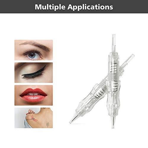 BIOMASER Cartridge Needles – BIOMASER 10PCS Sterilized Permanent Makeup Cartridge Needles Screw Thread Tattoo Needle for Permanent Makeup Machine Tattoo Pen for Eyebrow Eyeliner Lip Contour (5F-0.3MM)