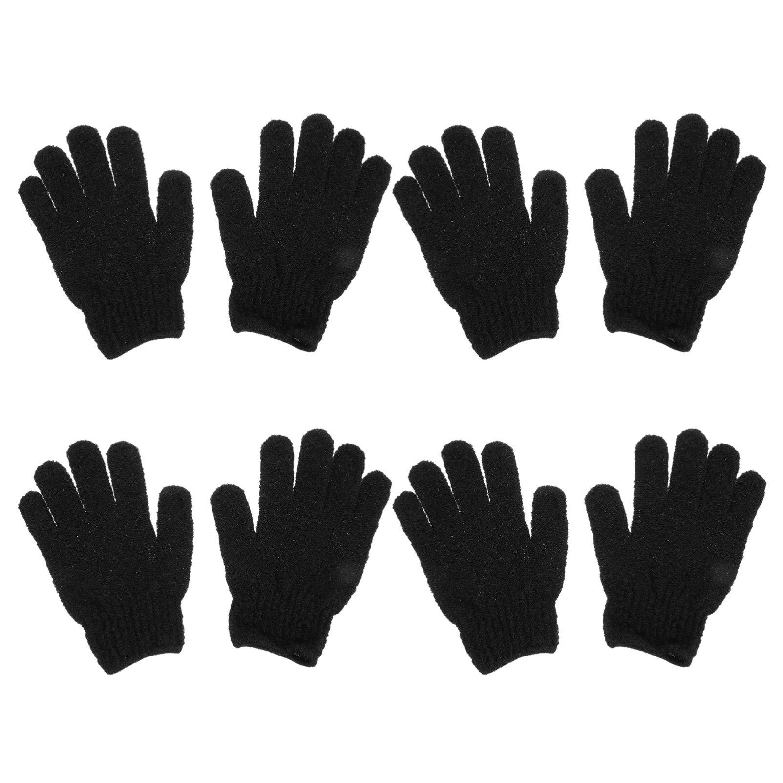 Healifty 4 Pairs Back Scrub Gloves Exfoliating Mitt Shower Gloves Exfoliating Gloves Exfoliating Sponge Shower Scrub Gloves Mens Exfoliating Shower Mitt Dead Spa Polyester Man