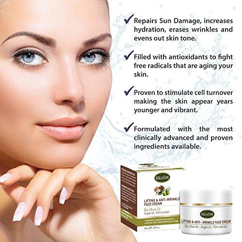 Kalliston Kalliston | Hrydra Active Face Cream & Anti-Wrinkle Cream | For Oily Skin | Uses Bio Active Olive Oil | Made in Ancient Crete, Greece | 1.69 oz (Pack of 2)