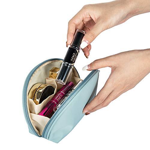 Hekyip Hekyip Half Moon Cosmetic Beauty Bag for Purse Travel Handy Makeup Pouch for Women Girls (Mint)